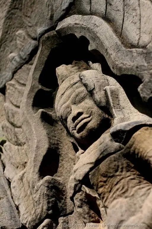 Stone statue Thailand temple Stone statue Thailand temple
