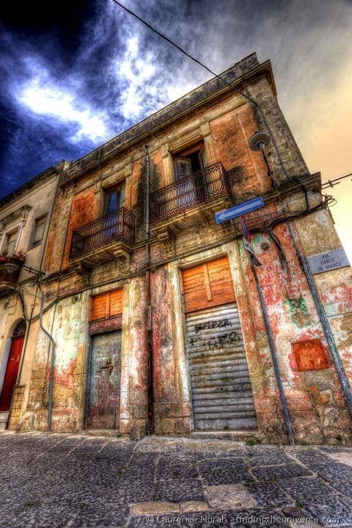Brindisi old building blue sky Italy