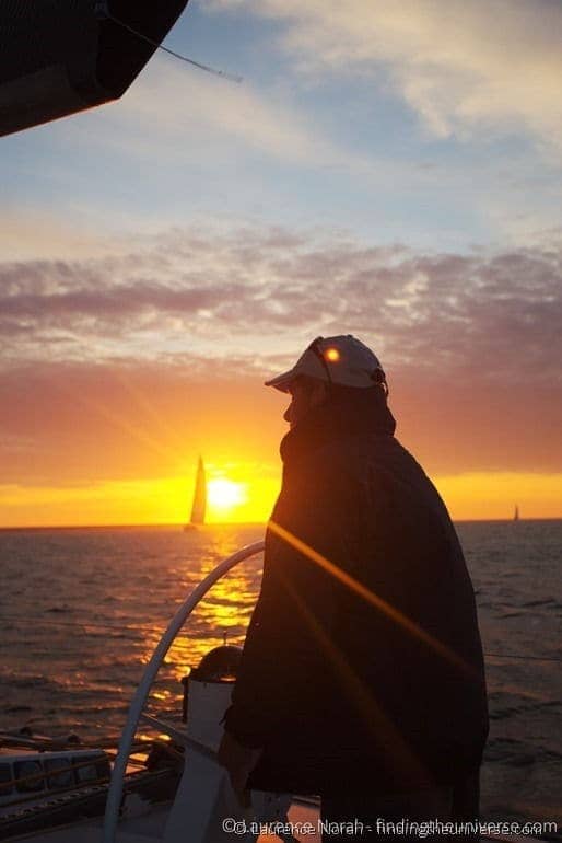 Captain at sunrise