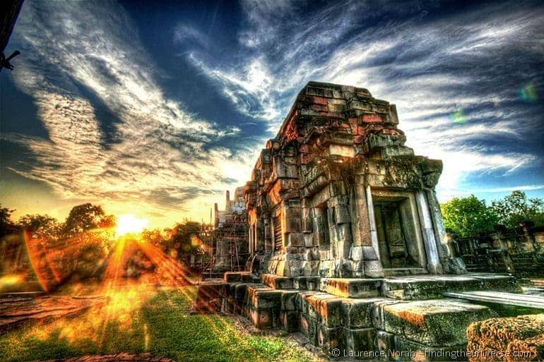 Sunset temple near Korat final