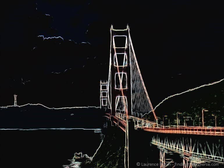 Golden Gate Bridge Crayon