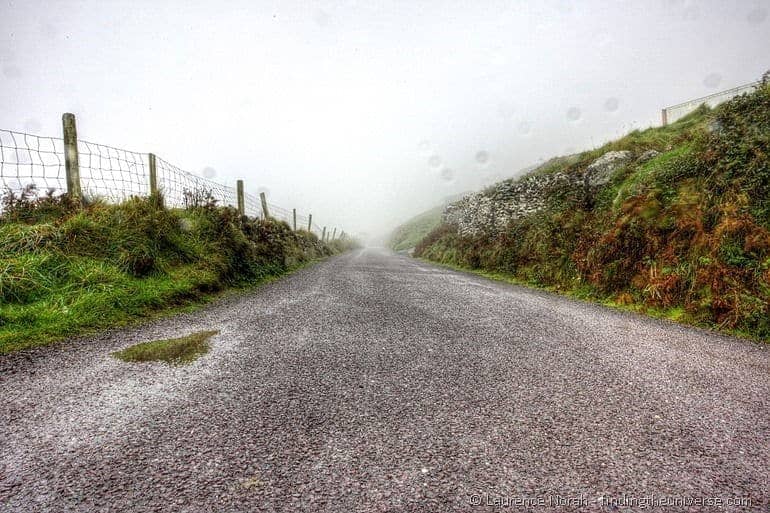 Dingle wet road Ireland