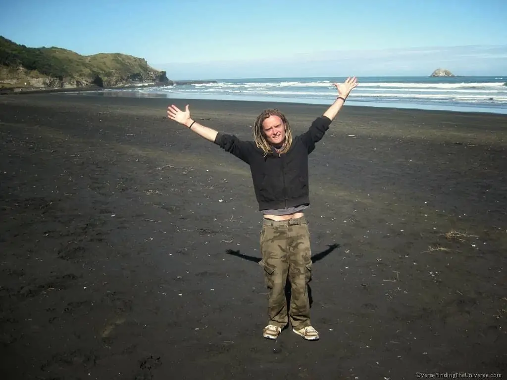 Loz at Muriwai Beach New Zealand Loz at Muriwai Beach New Zealand