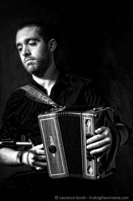 Accordion player Irish traditional music