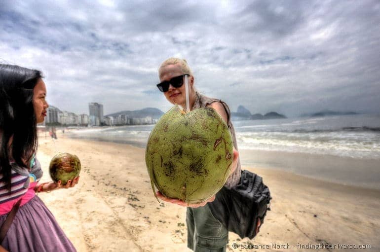 Coconut on the beach