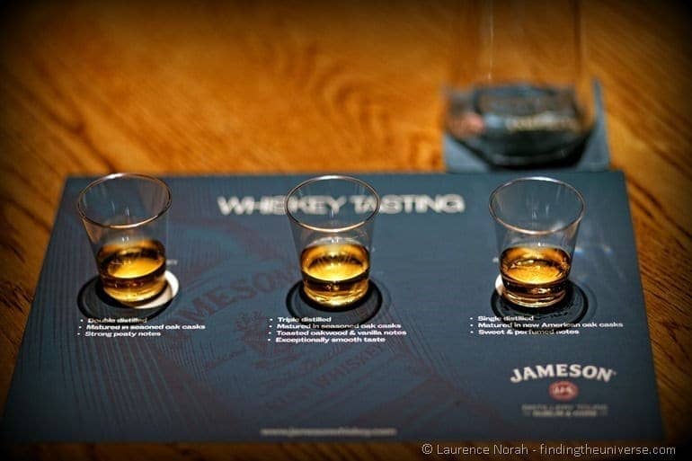 Whiskey tasting Jameson Distillery Ireland