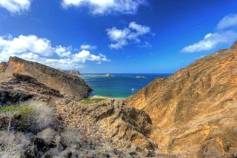 Punta Pitt view bay Galapagos