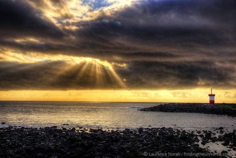 Sunset San Cristobal Lighthouse sunset Galapagos