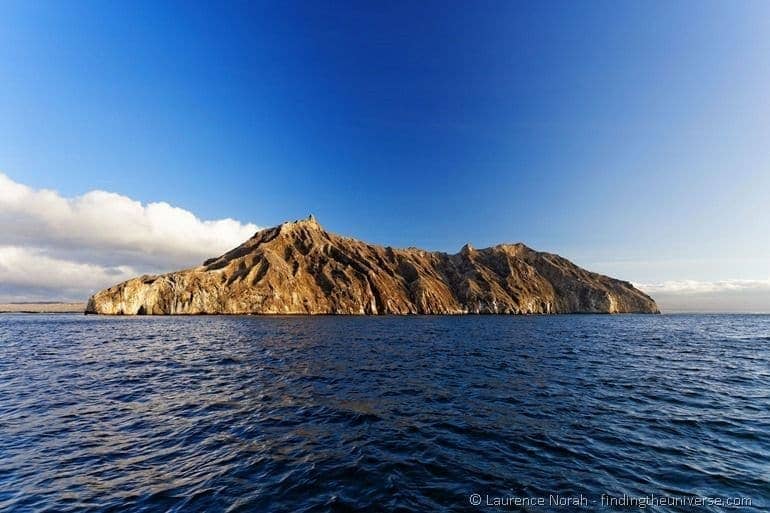 View of San Cristobal island from the sea