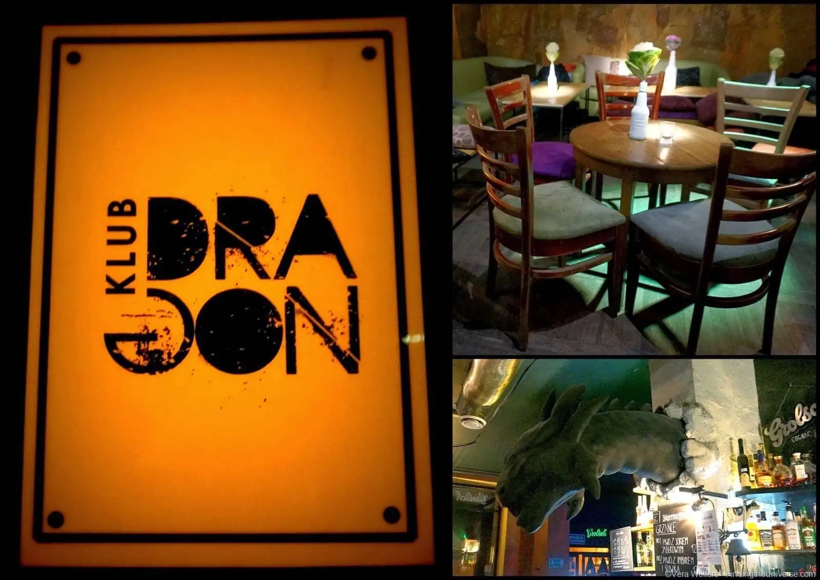 Klub Dragon Poznan with dragon head over the bar