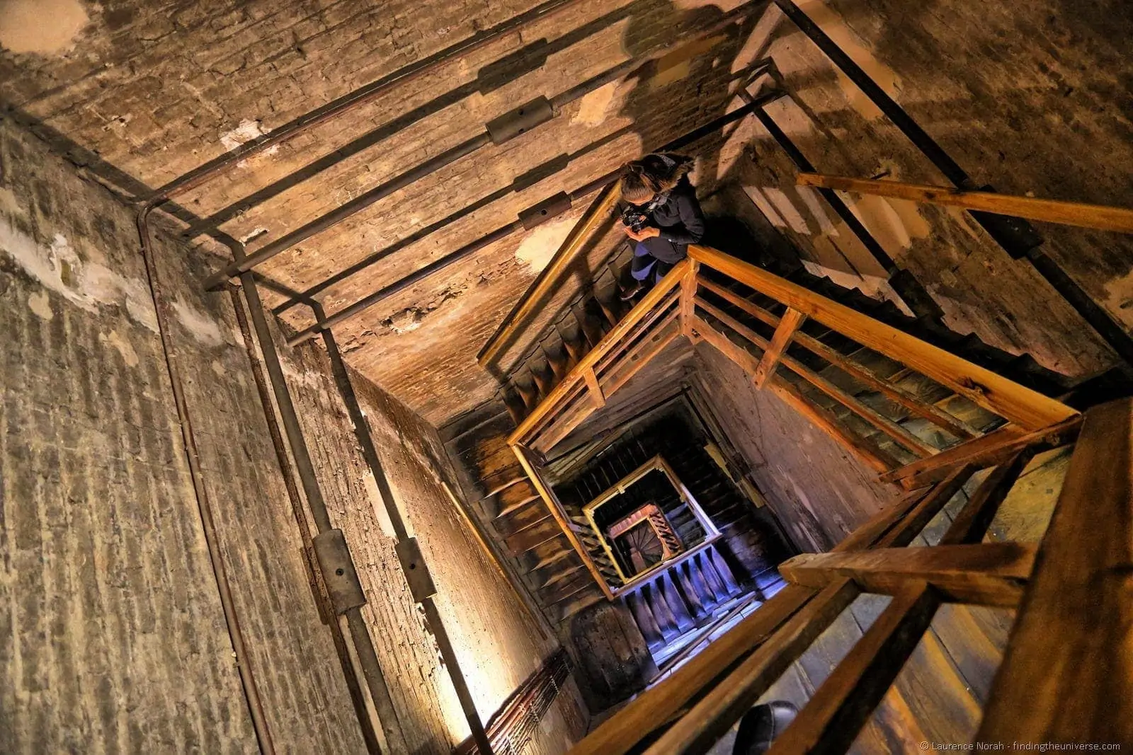 Descening Bologna Tower inside 2 Descening Bologna Tower inside 2
