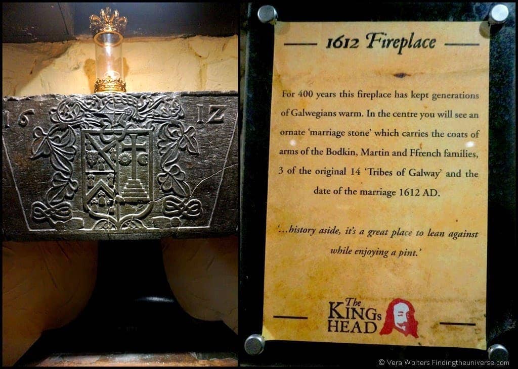 Marriage Stone at "The King's Head", Galway, Ireland