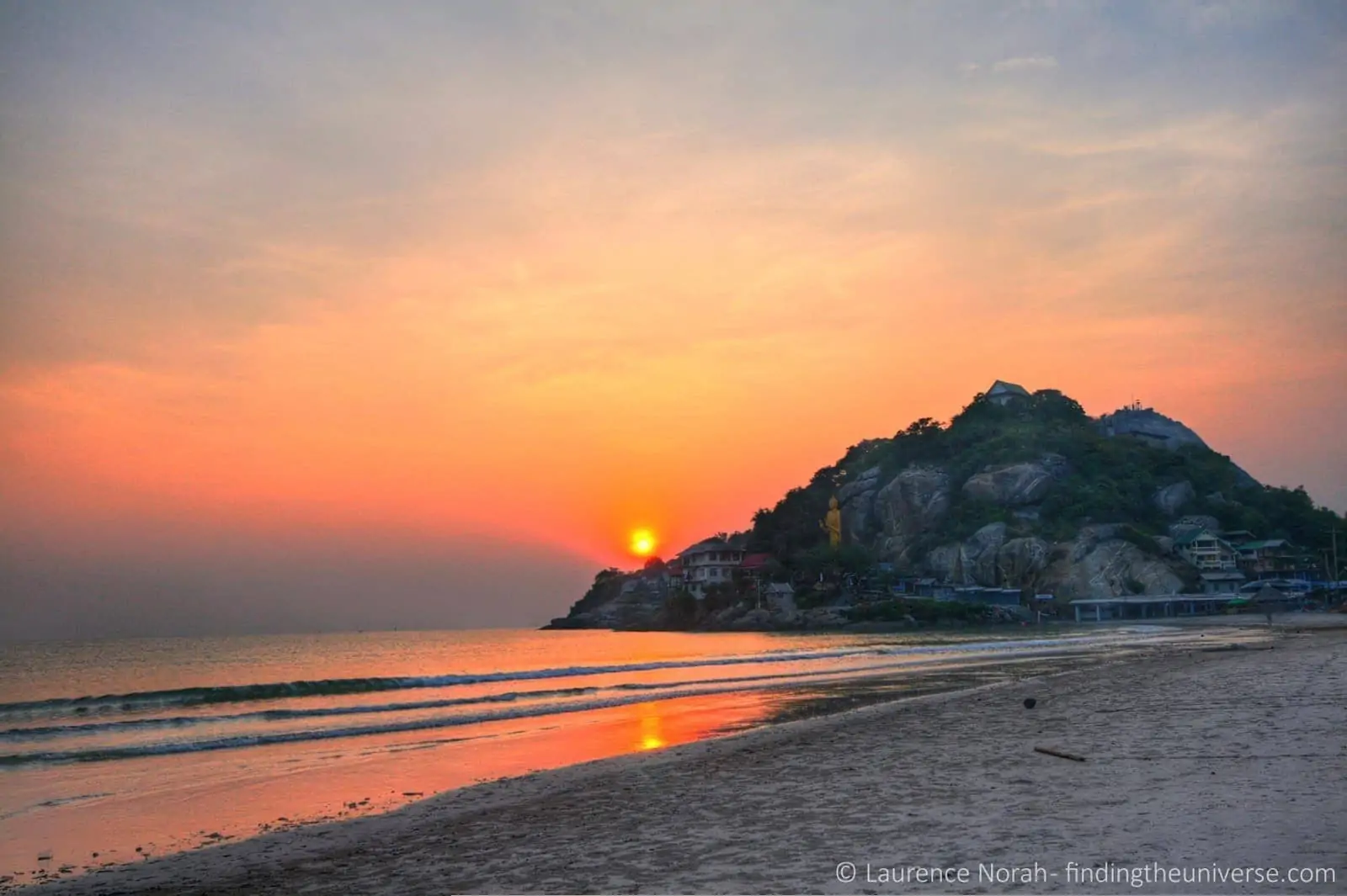 Sunrise from Nern Chalet Hua Hin beach