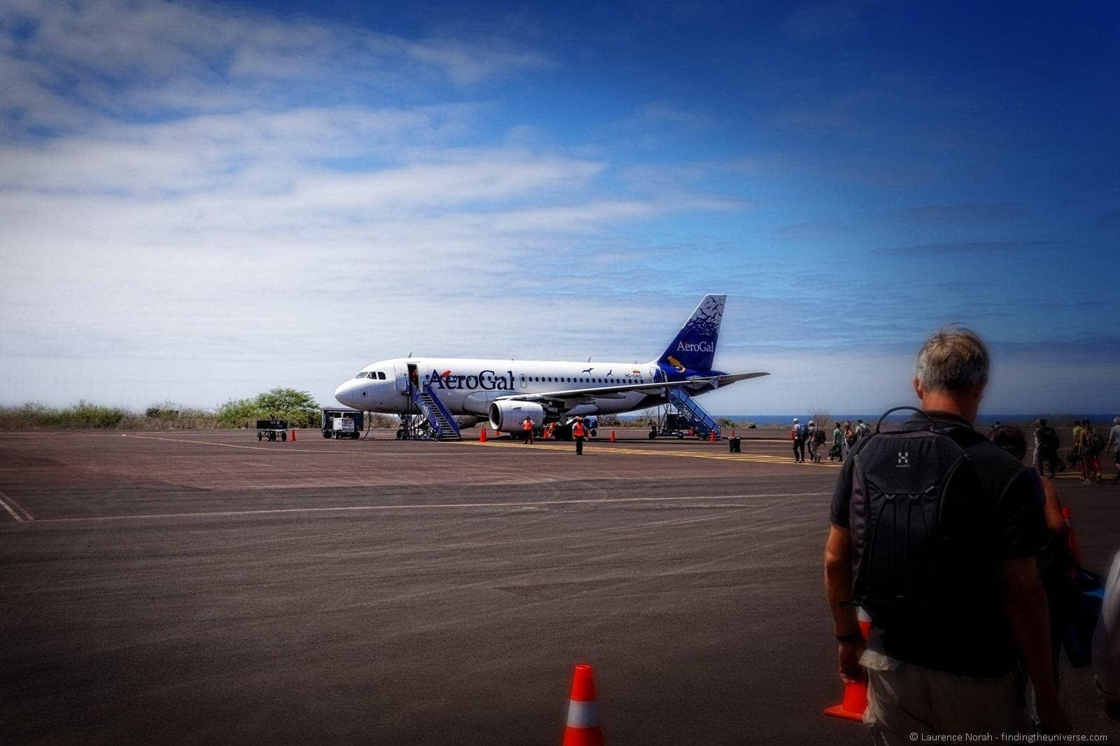 aerogal plane san cristobal Galapagos