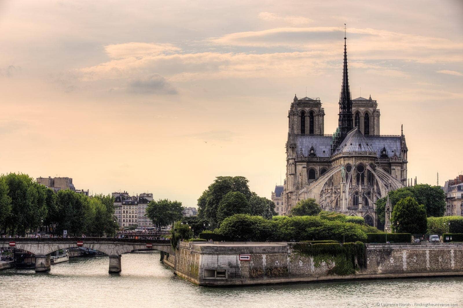 Notre Dame from behind