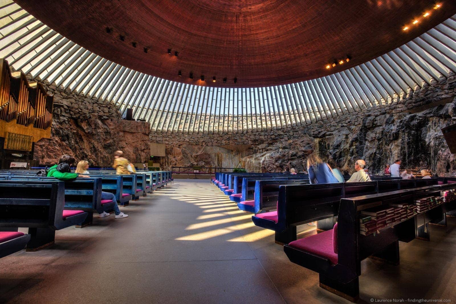 1 day in Helsinki - Temppeliaukio Church of the rock Helsinki finland interior