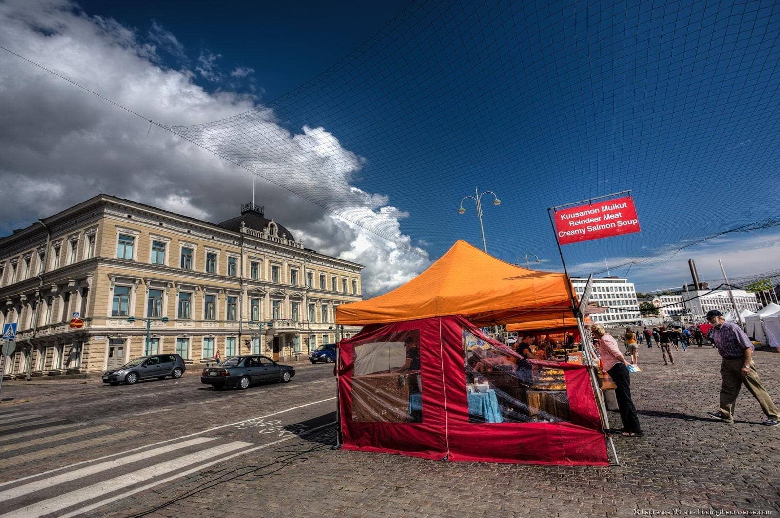 helsinki food stand esplanade harbour