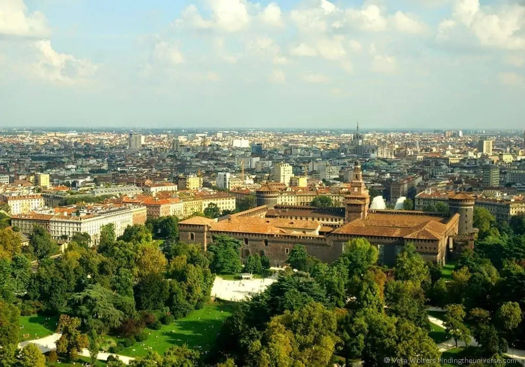 Branca tower view Milan