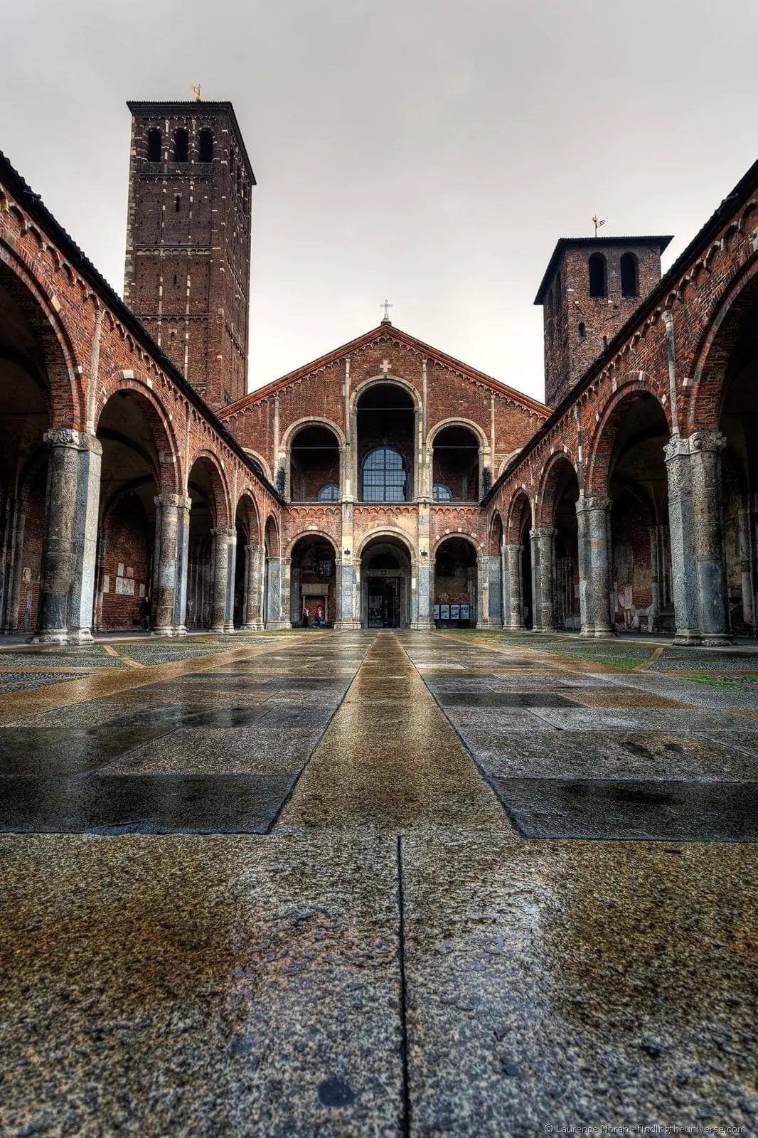 Milan cathedral rain Milan cathedral rain
