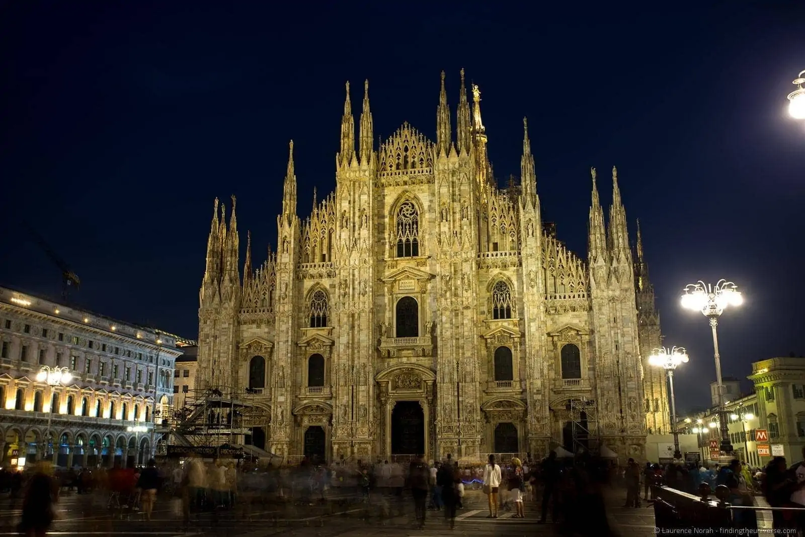 Milan duomo at night Milan duomo at night