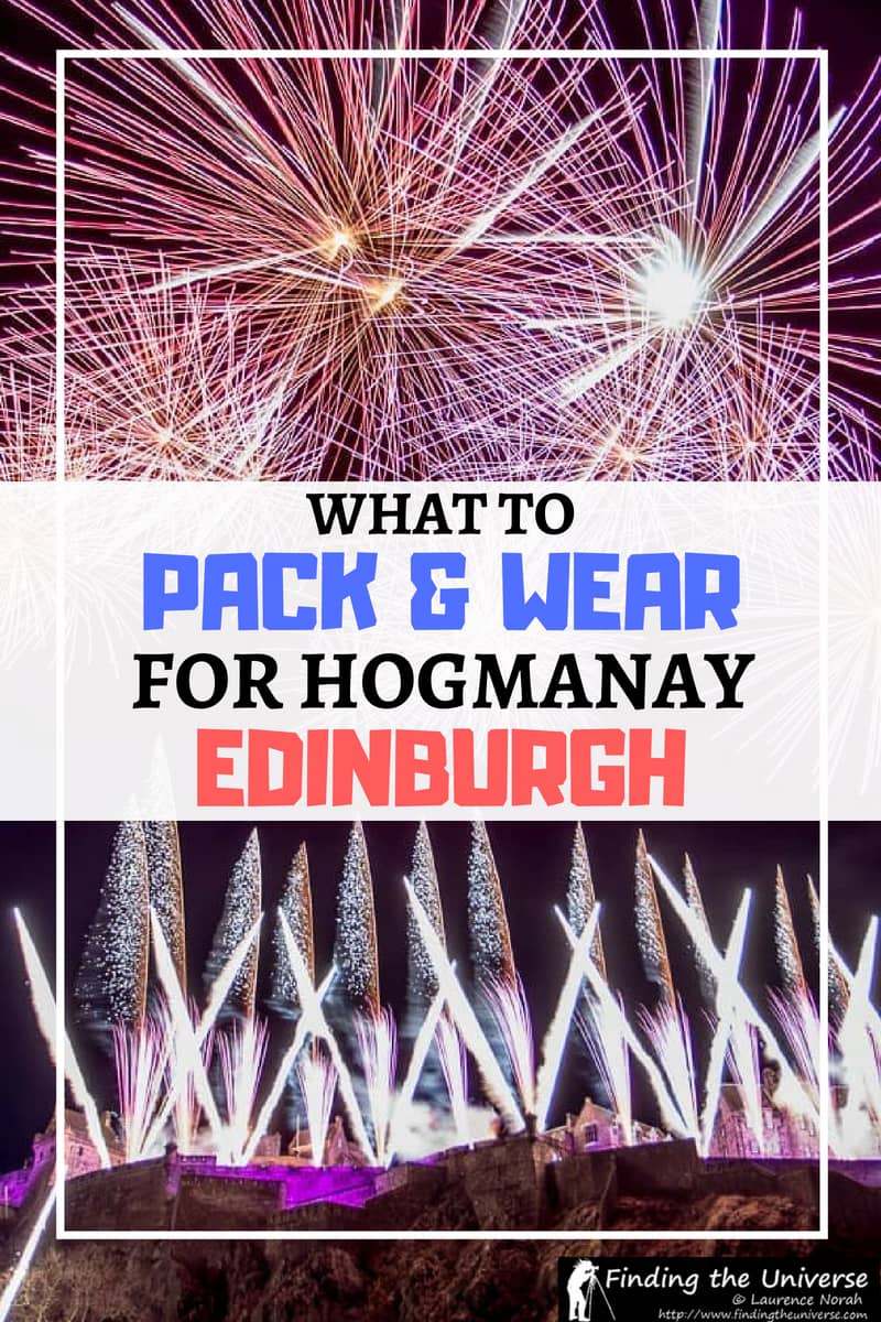 Tips and advice for what to pack and wear if you're attending Hogmanay in Edinburgh, including th New Year's Eve Party, and Loony Dook events