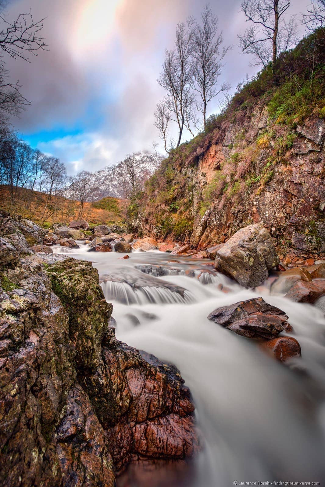glencoe waterfall highlands scotland