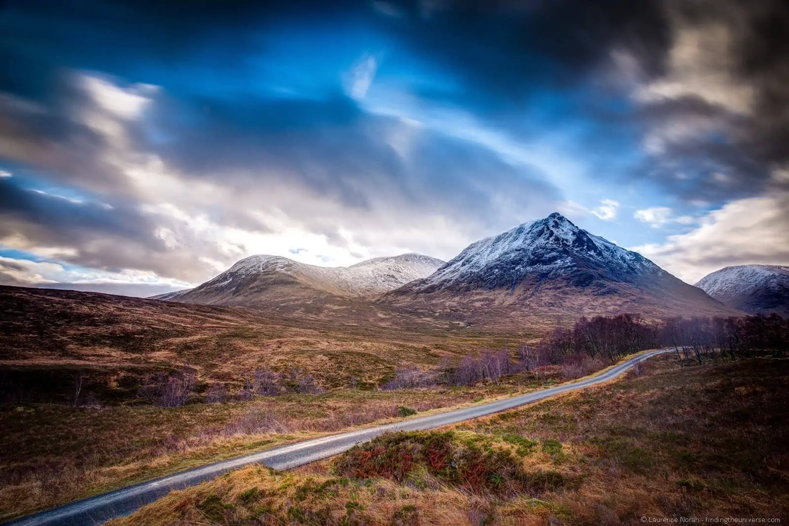 mountains road scotland highlands glencoe clouds mountains road scotland highlands glencoe clouds