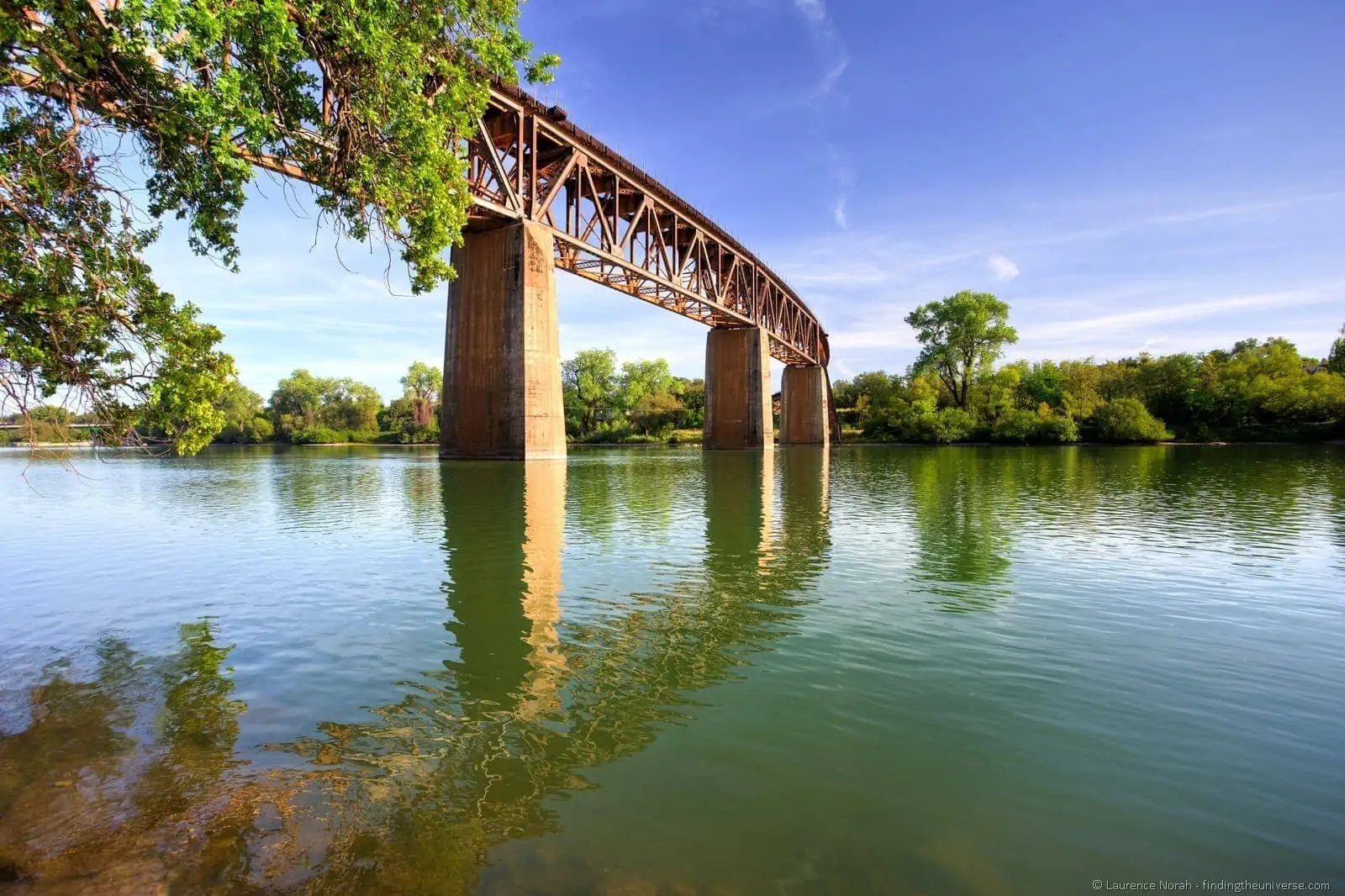 Rail bridge Redding California