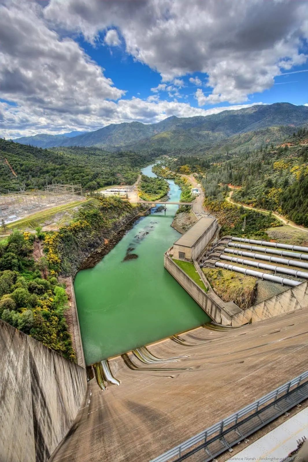 View from top of Shasta Dam