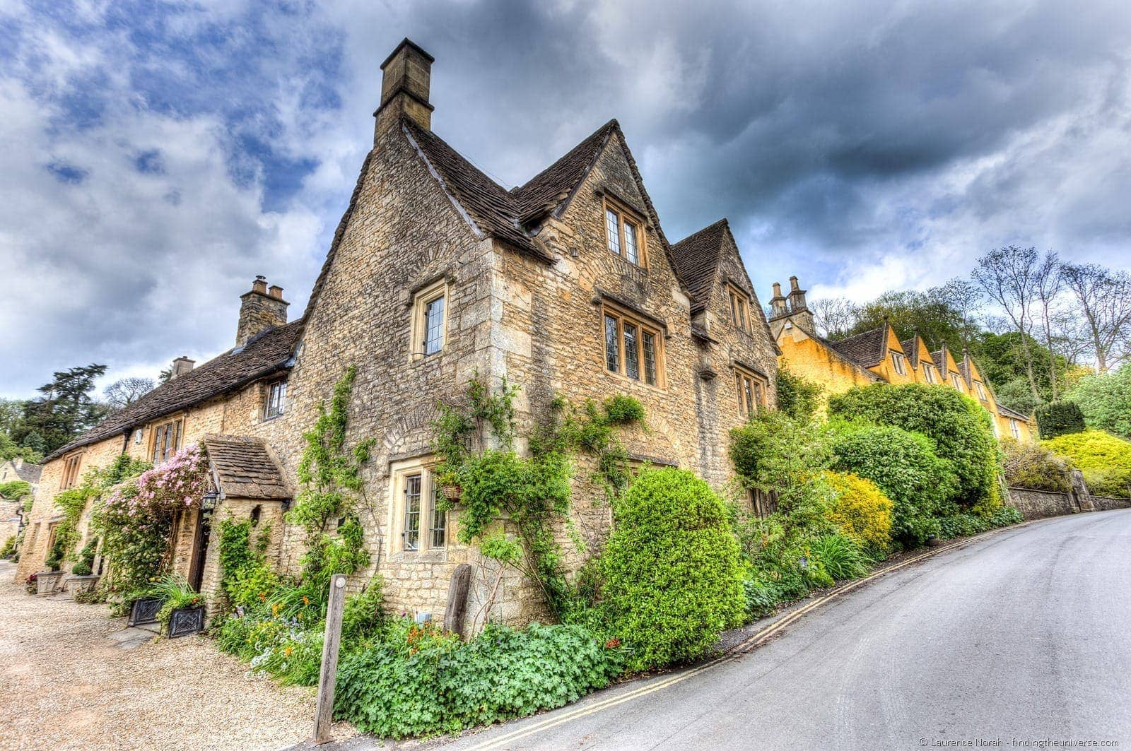 Cotswold village Castle Combe house