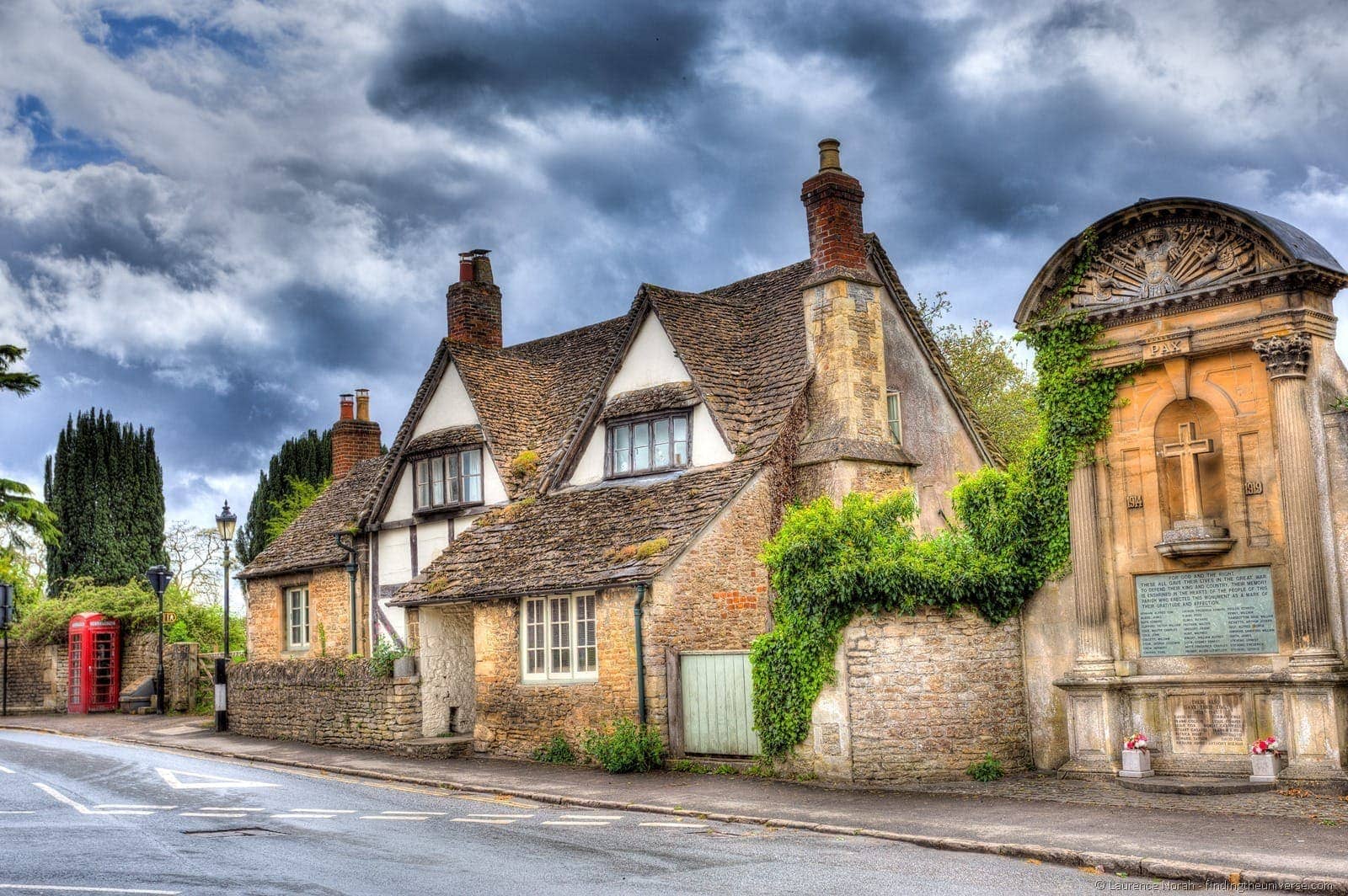 Lacock war memorial Cotswolds UK