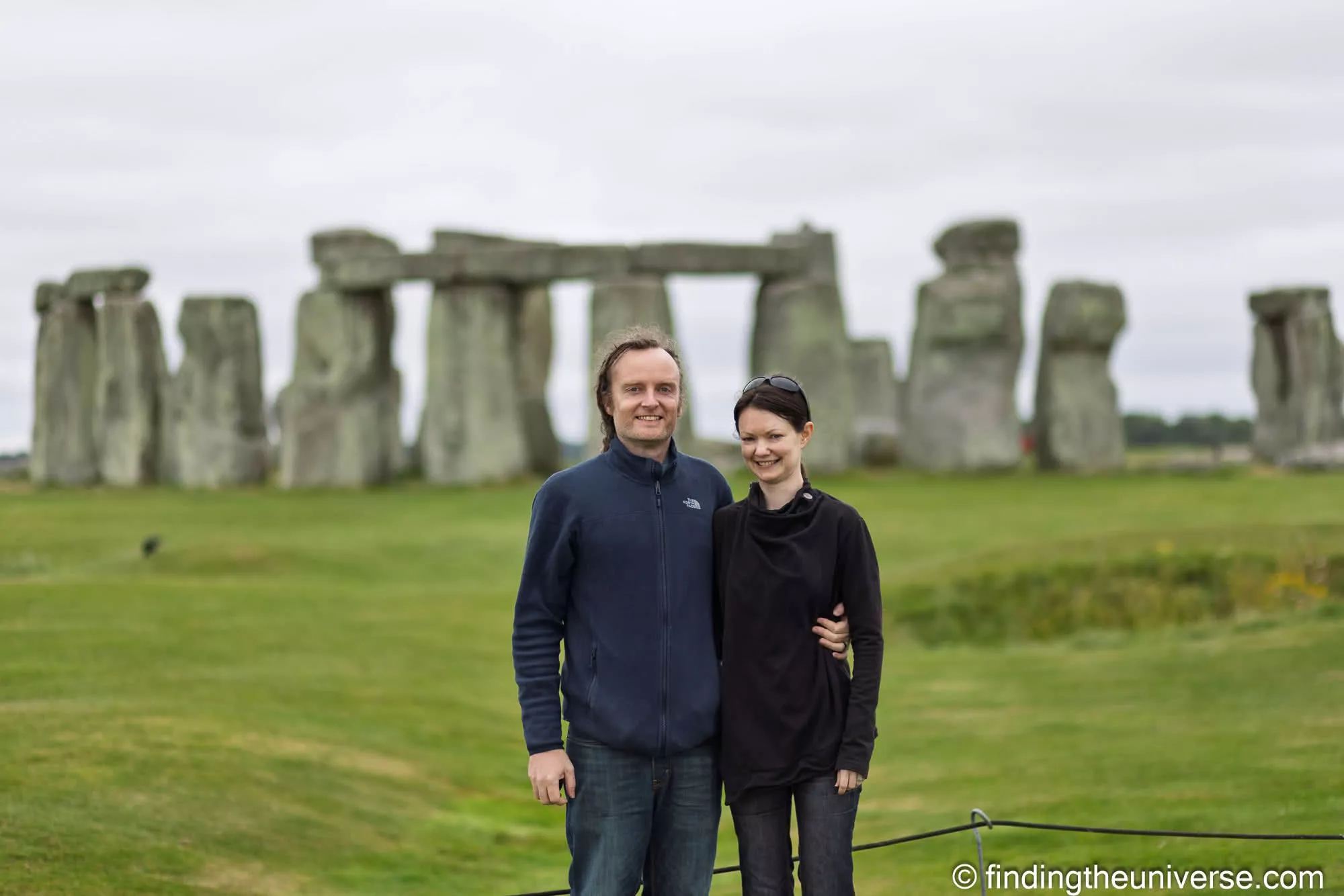 Laurence and Jess at stonehenge by Laurence Norah