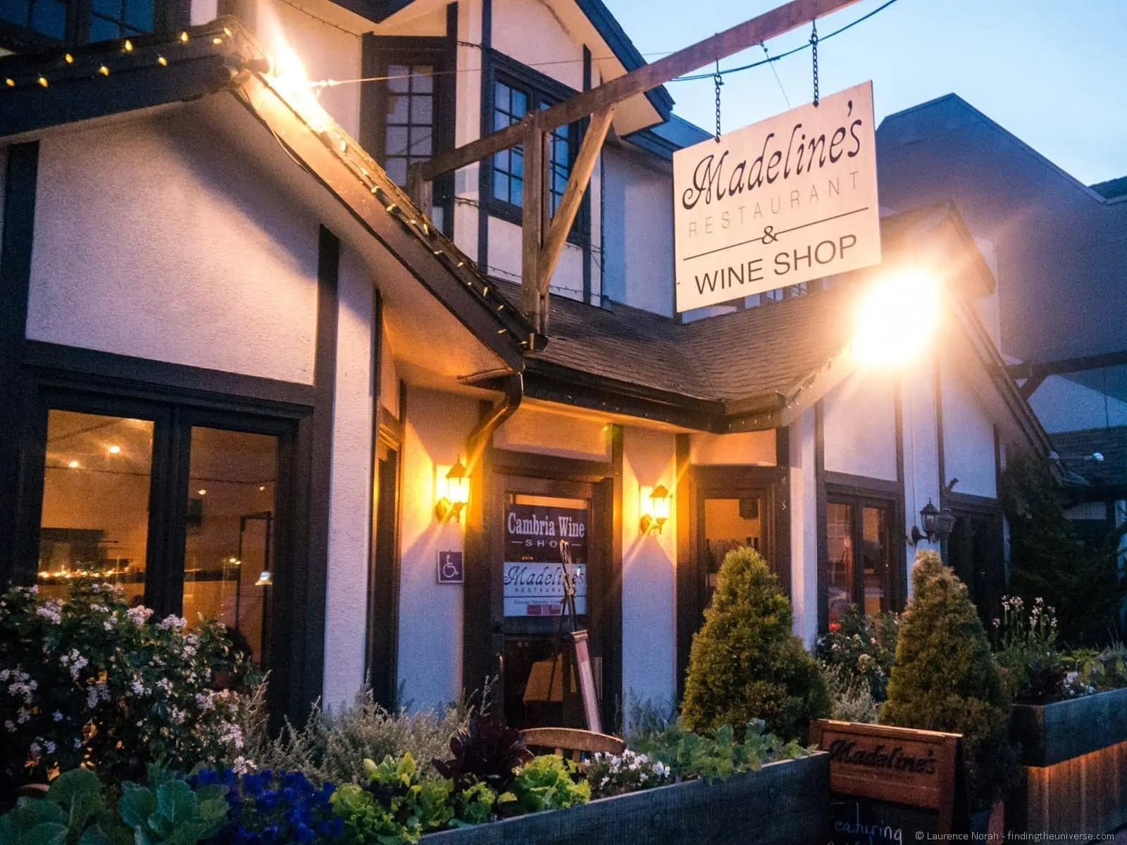 Madelines Restaurant Cambria California