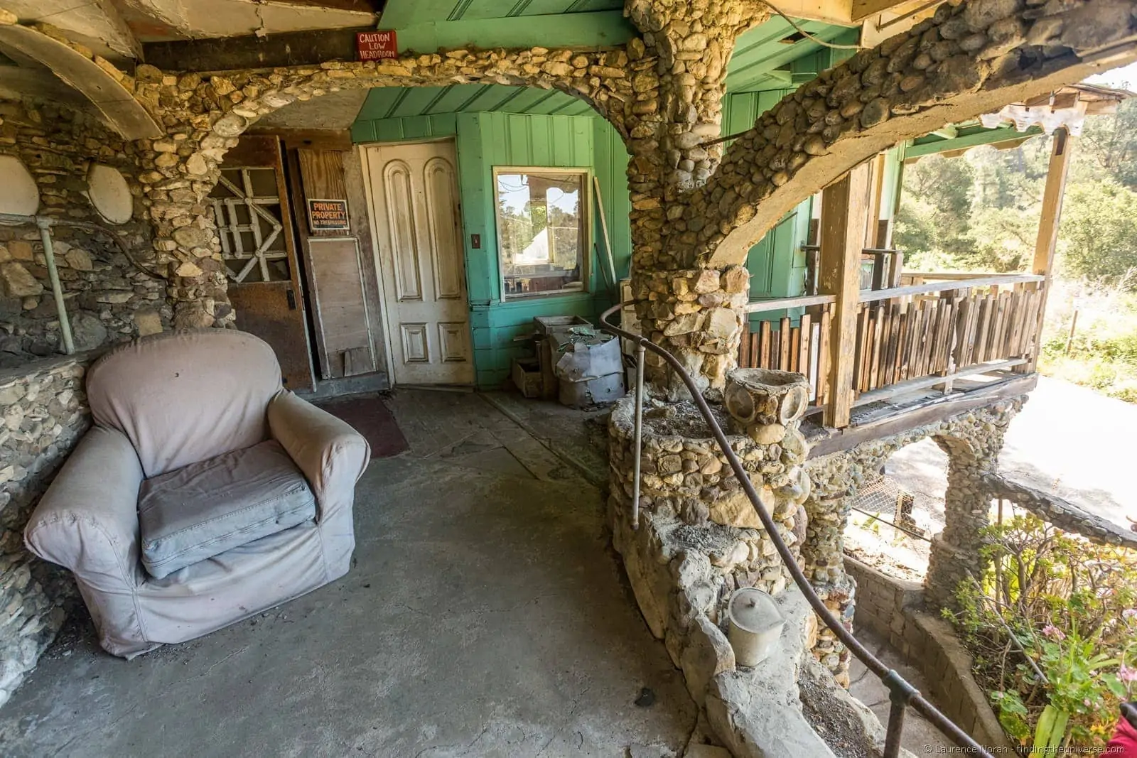 Nitt Witt Ridge house Cambria California Porch