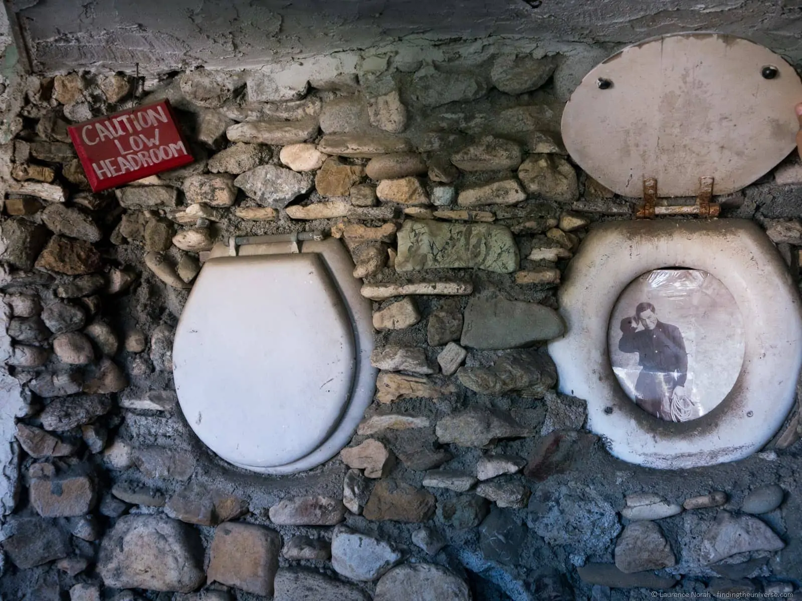 Nitt Witt Ridge house Cambria California toilet frames