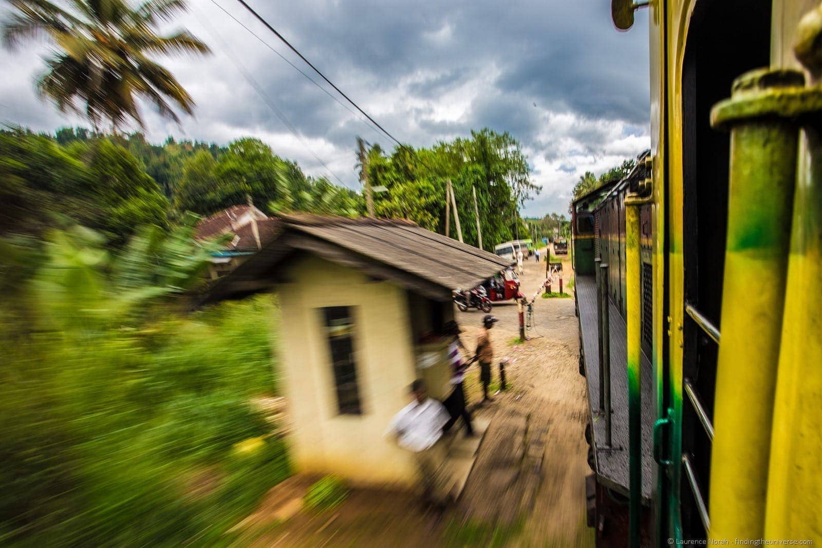 Train in motion Sri Lanka 1
