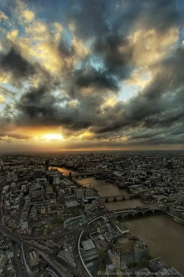 London shard at sunset London shard at sunset
