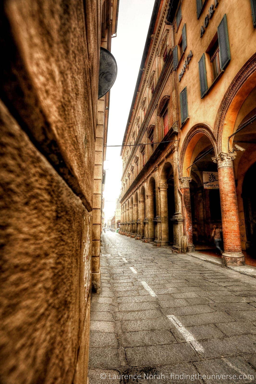 bologna street italy arches scaled