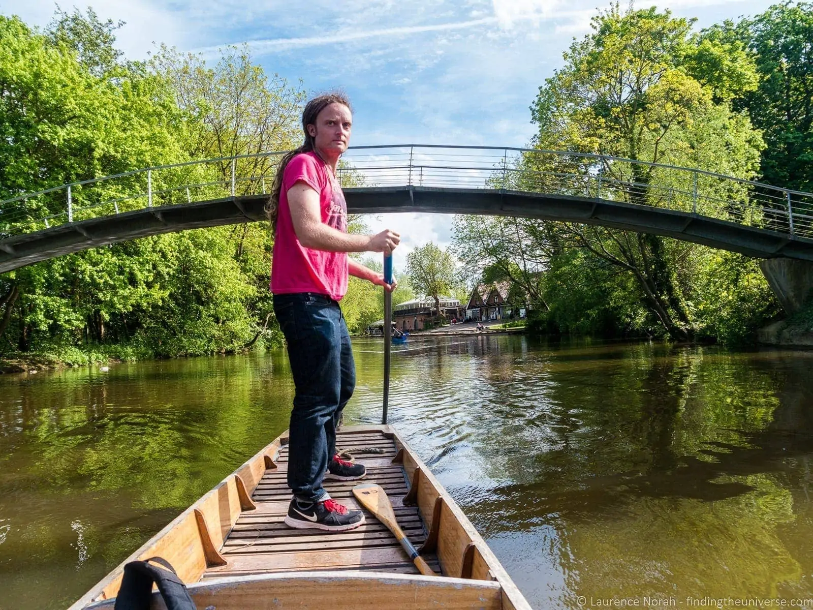 Punting in Oxford Cherwell Boathouse
