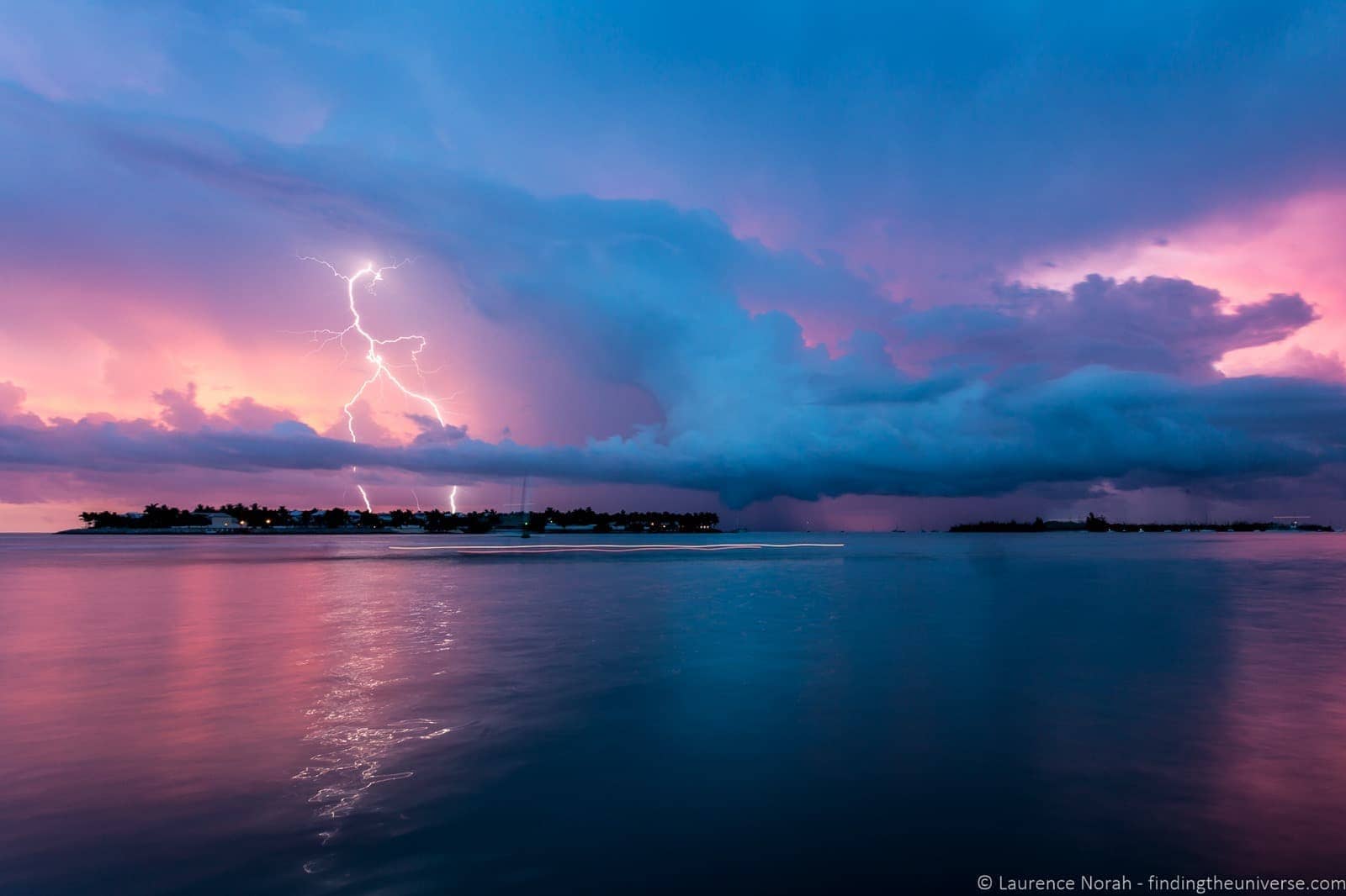 Lightning over the Florida Keys