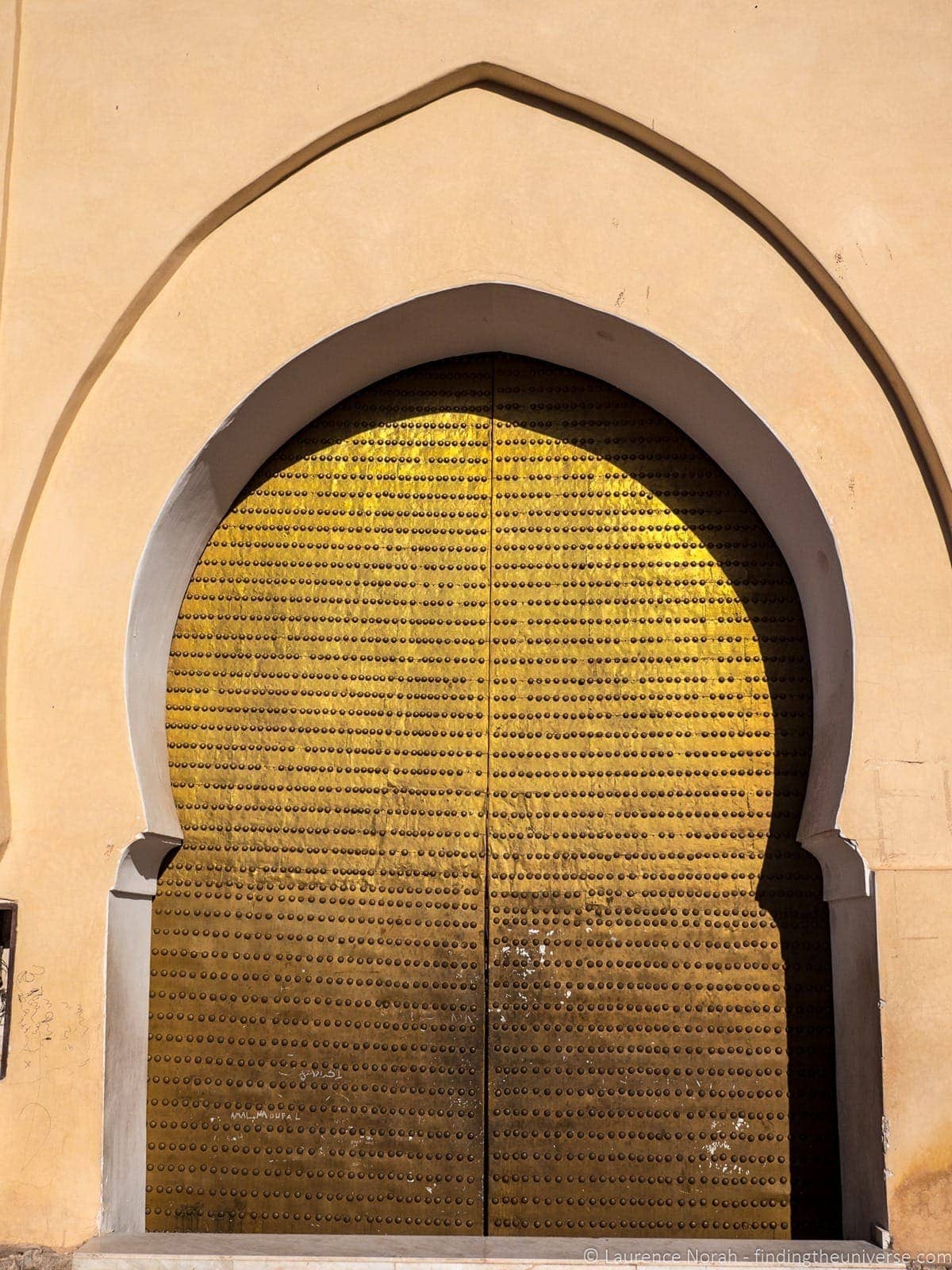 Doorway to mosque marrakech