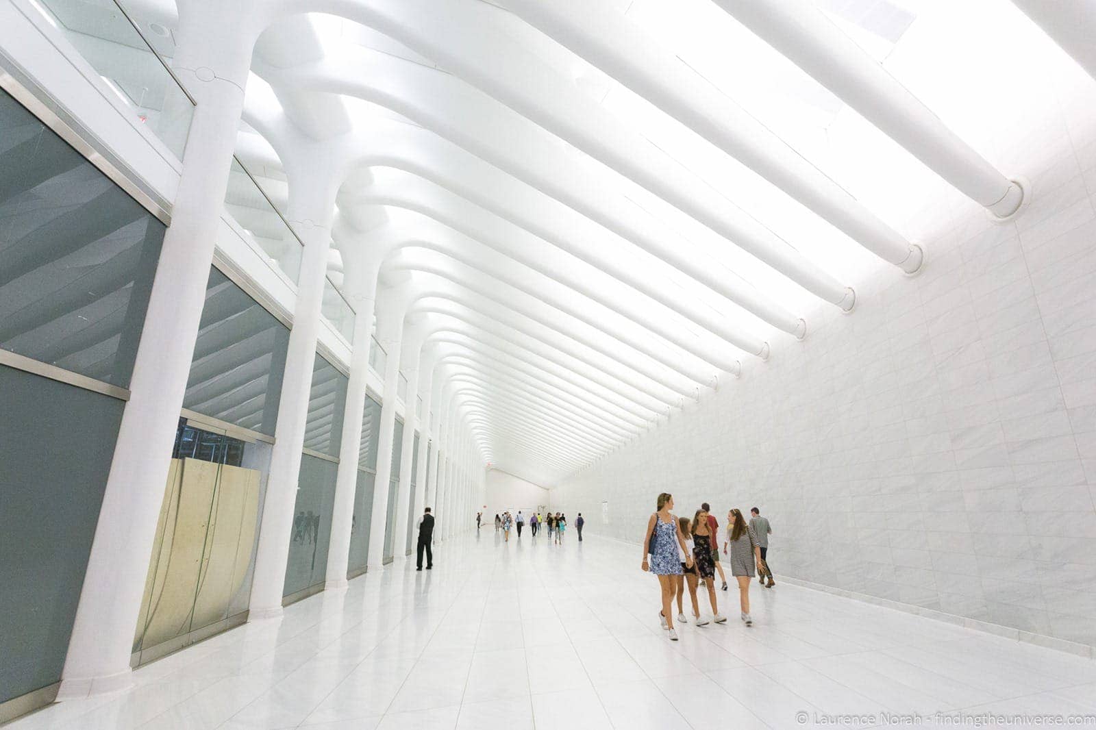 Futuristic subway world trade center