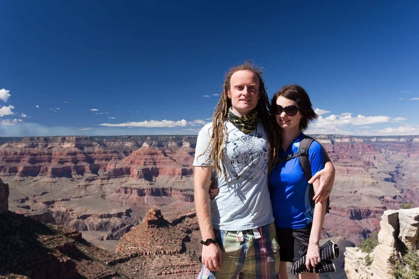 Laurence and Jess at Grand Canyon Laurence and Jess at Grand Canyon