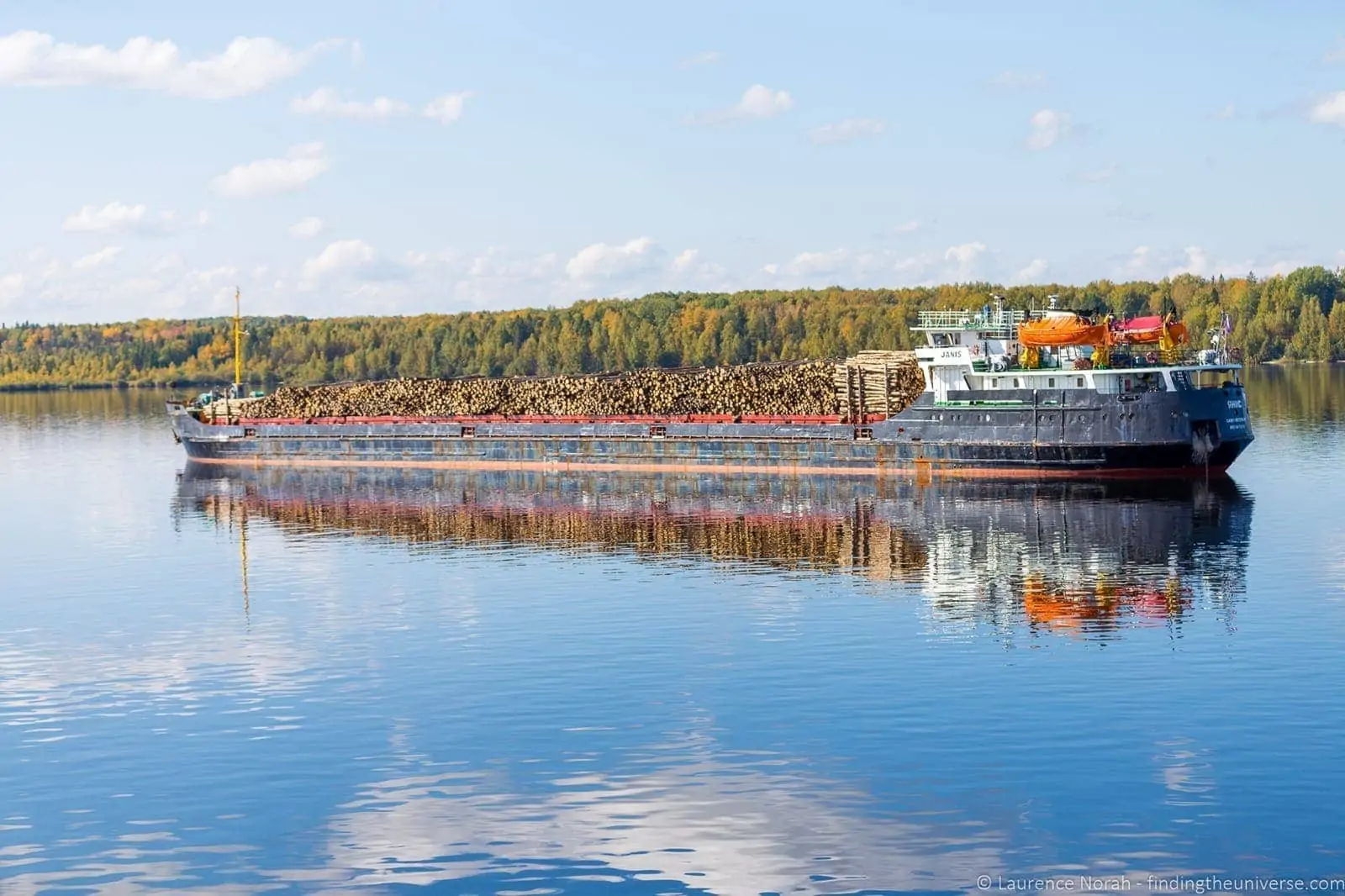 Russia river cruise autumn view 4