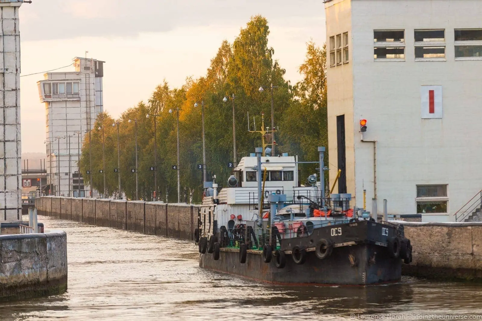 Russia river cruise locks