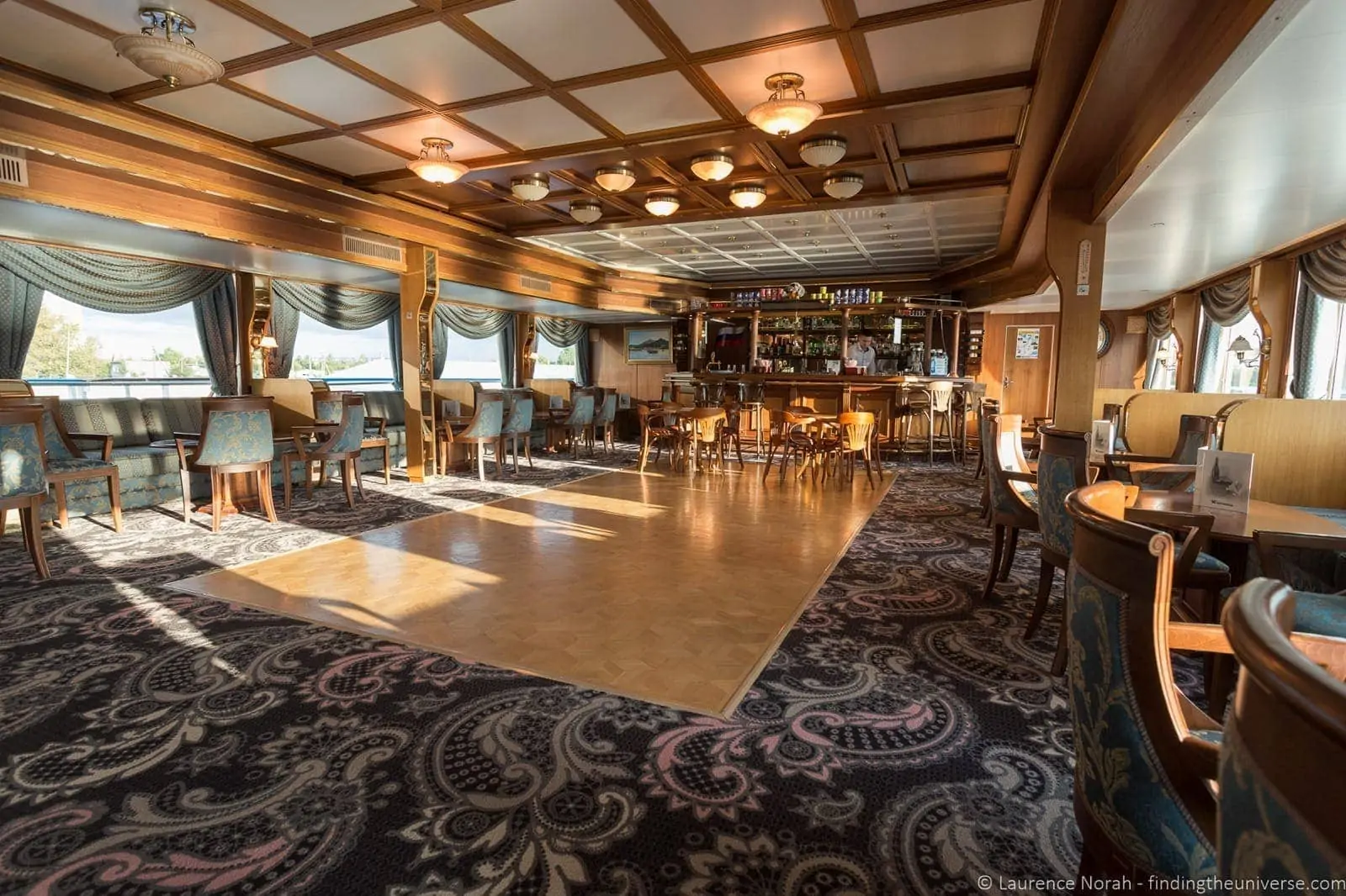 Russia river cruise main bar 