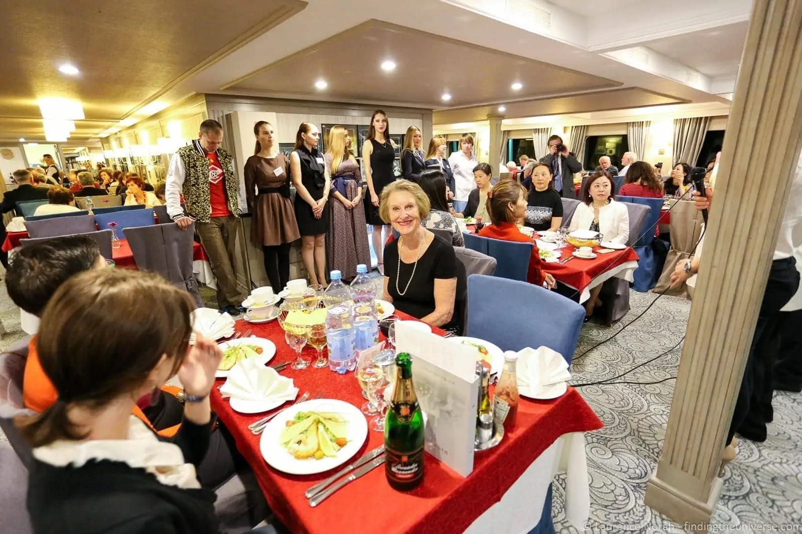 Russian river cruise table dining