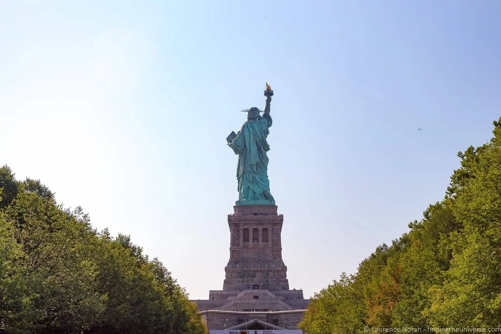 Statue of Liberty from behind