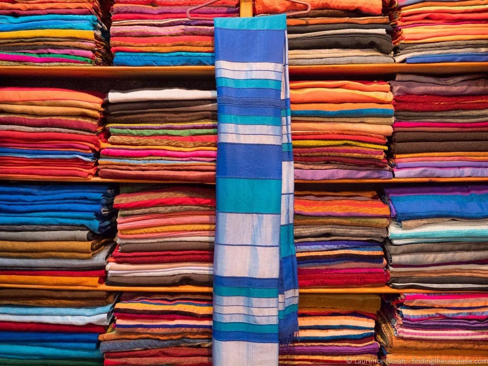 Colorful scarves Fez Morocco Colorful scarves Fez Morocco
