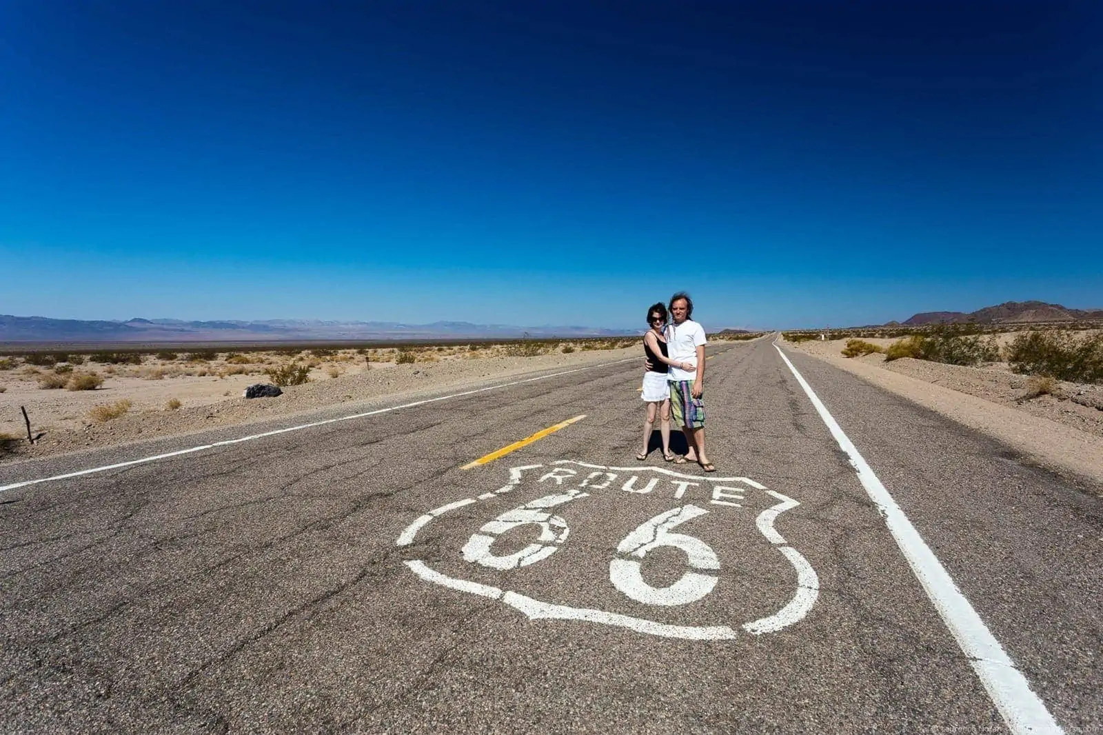 Couple Route 66 California Couple Route 66 California